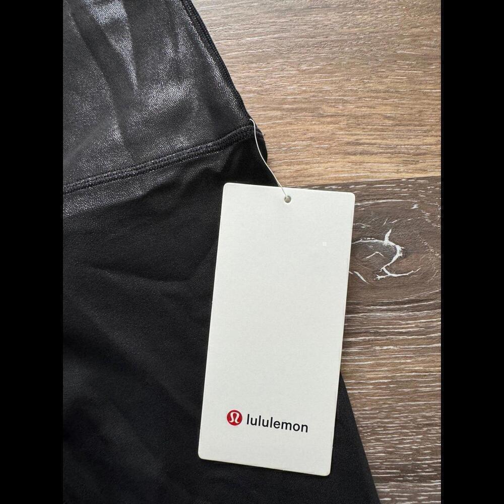 Lululemon Align High Rise 28” Shine Radiate Foil Black Size 2 NWT - Picture 5 of 7